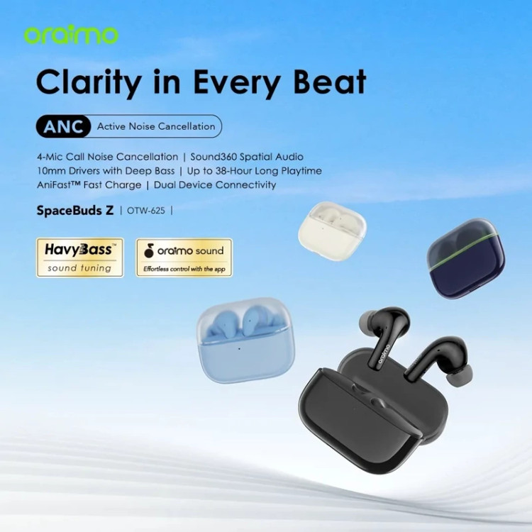 هندزفری بلوتوثی اورایمو SpaceBuds Z (OTW-625)