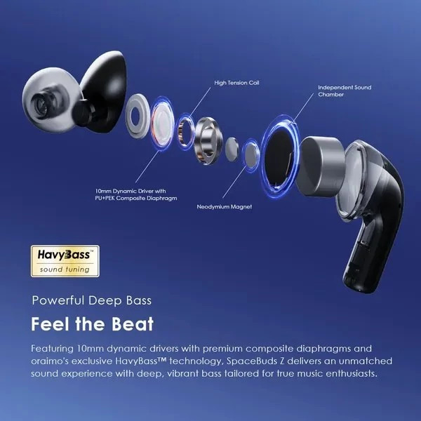 هندزفری بلوتوثی اورایمو SpaceBuds Z (OTW-625)