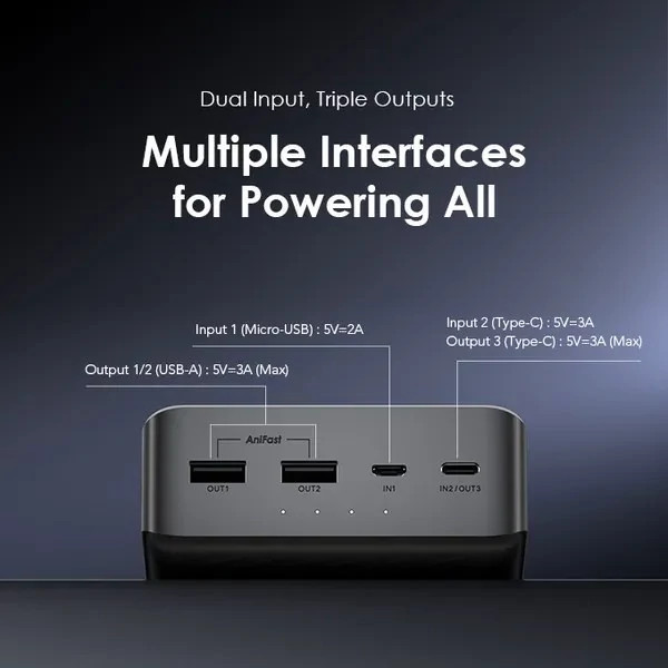 پاور بانک 27000 اورایمو Traveler3Lite (p1270) 15W