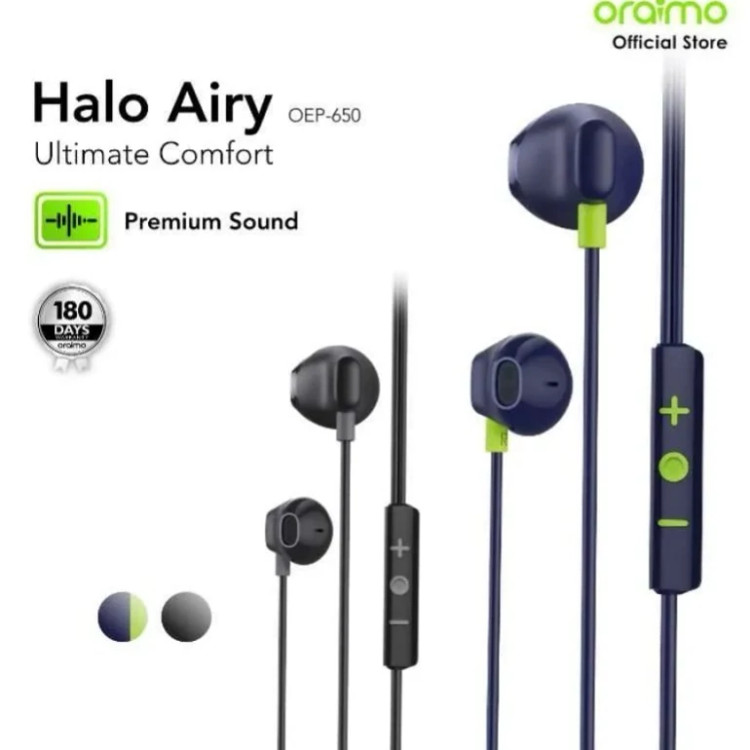 هندزفری سیمی تایپسی اورایمو مدل (Halo Airy (OEP-650