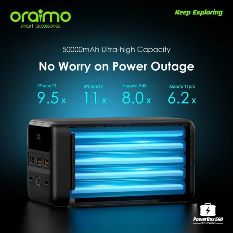 پاور بانک 50000 اورایمو 22.5W مدل PowerBox(P500QN)