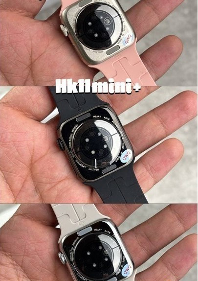 ساعت هوشمند اچ کا مدل HK11 Mini Plus با بدنه آلومینیومی و بند سیلیکونی