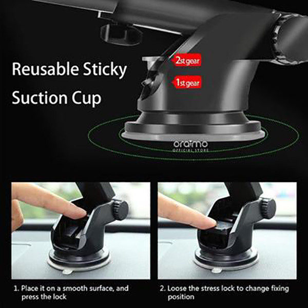 هولدر موبایل ماشینی اورایمو مدل Oraimo Car Phone Holder HYDRA 3