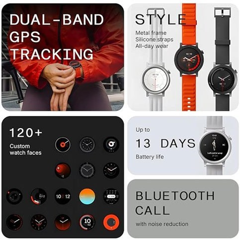 ساعت هوشمند ناتینگ CMF Watch 3 Pro با بدنه فلزی و بند سیلیکونی